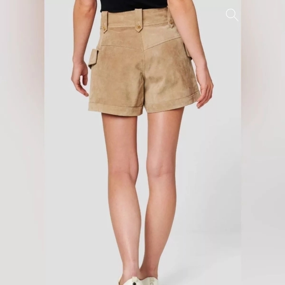 Blank NYC Bare It All Suede Shorts in Tan Camel Beige Nude NWT Size 31 - Picture 2 of 7
